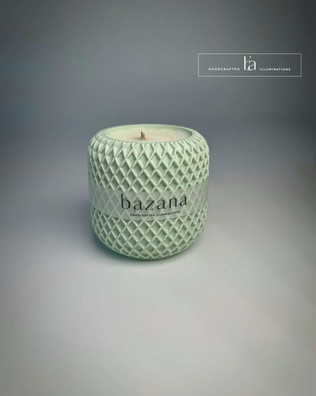 Diamond Lattice Silicone Candle Mould – Cylinder Container Mould