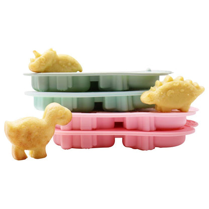 3D Dinosaur Silicone Mould – 6-Cavity Large Candle, Soap & Resin Mould