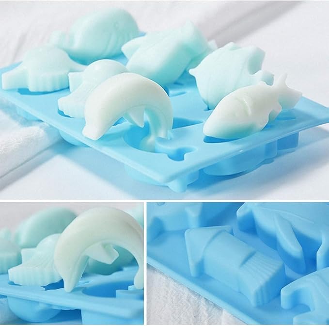 Ocean Animals Silicone Mould – 10 Cavity | Candle, Soap, Chocolate & Ice Mould