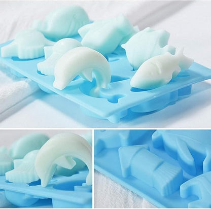 Ocean Animals Silicone Mould – 10 Cavity | Candle, Soap, Chocolate & Ice Mould