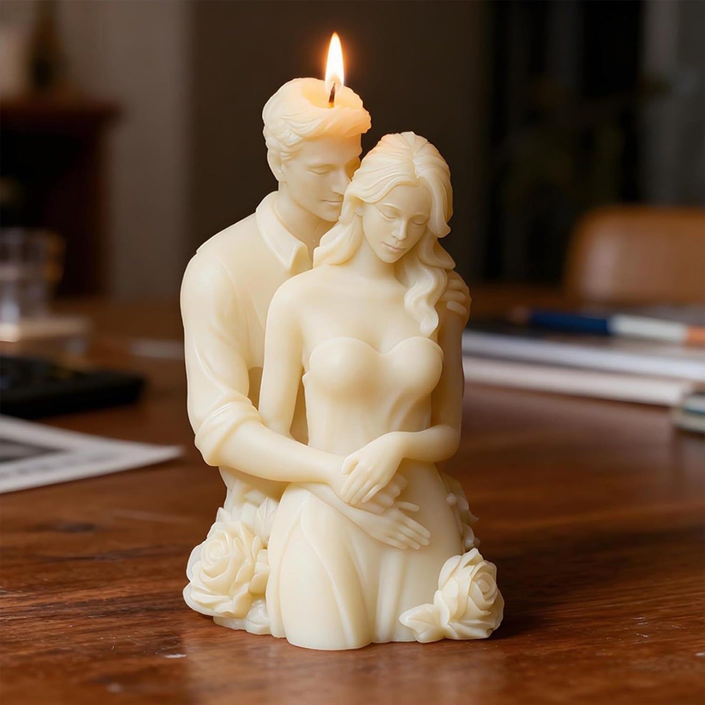 Romantic Couple Embrace Silicone Mould – 3D Figure Candle, Soap & Resin Mould