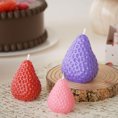 Strawberry Shape Silicone Candle Mould