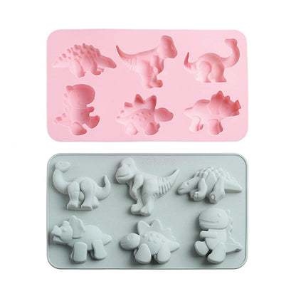 3D Dinosaur Silicone Mould – 6-Cavity Large Candle, Soap & Resin Mould