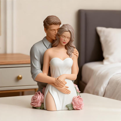 Romantic Couple Embrace Silicone Mould – 3D Figure Candle, Soap & Resin Mould