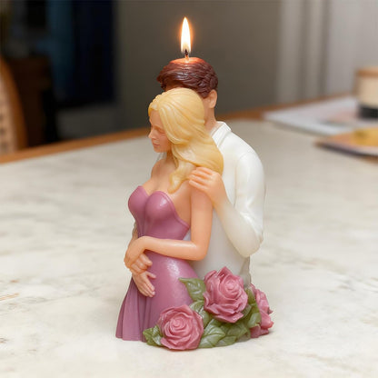 Romantic Couple Embrace Silicone Mould – 3D Figure Candle, Soap & Resin Mould