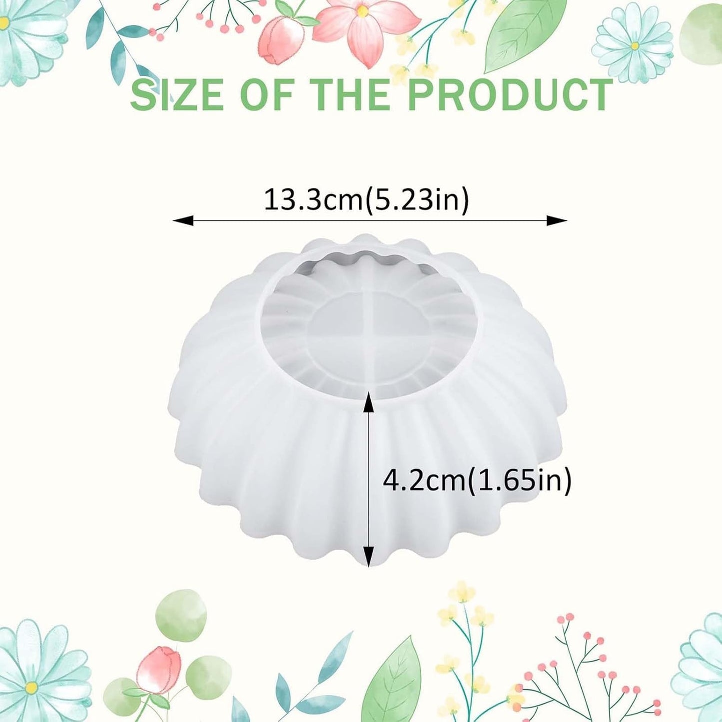 Wavy Ruffle Bowl Silicone Mould – Candle, Resin & Concrete