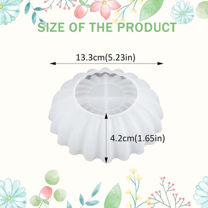 Wavy Ruffle Bowl Silicone Mould – Candle, Resin & Concrete