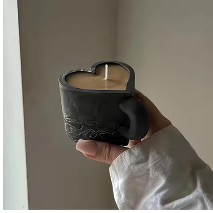 Heart Mug Candle Silicone Mould – 2 Sizes