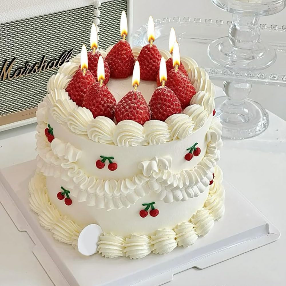 Strawberry Shape Silicone Candle Mould