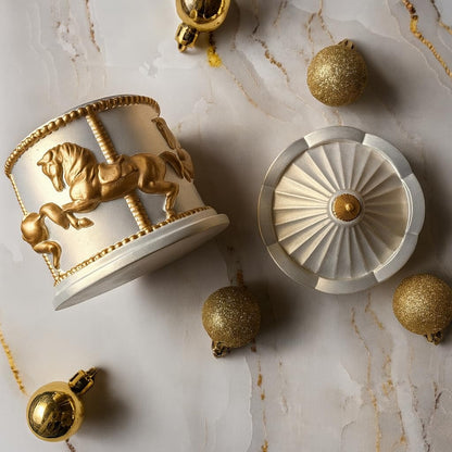 Carousel Silicone Mould – 3D Merry-Go-Round Candle & Resin Mould