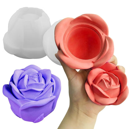 3D Rose Silicone Mould for Candles, Soap & Resin