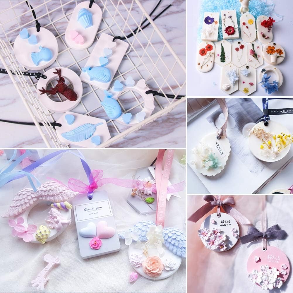 6-Cavity Round Silicone Mould – Solid & Hollow Circle Wax Sachet Mould with Hanging Hole