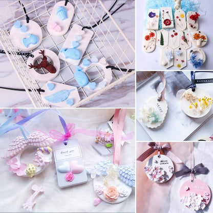 6-Cavity Round Silicone Mould – Solid & Hollow Circle Wax Sachet Mould with Hanging Hole