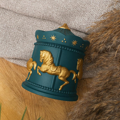 Carousel Silicone Mould – 3D Merry-Go-Round Candle & Resin Mould