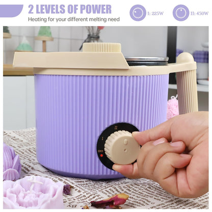 1.5L Electric Wax Melting Pot for Candle Making – Non-Stick with Pouring Spout