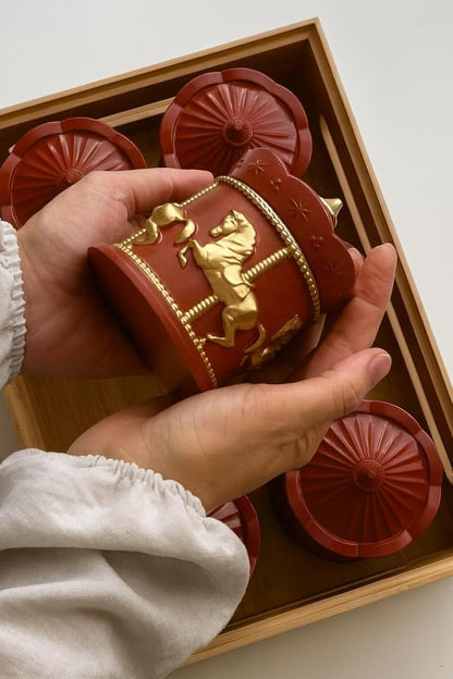 Carousel Silicone Mould – 3D Merry-Go-Round Candle & Resin Mould