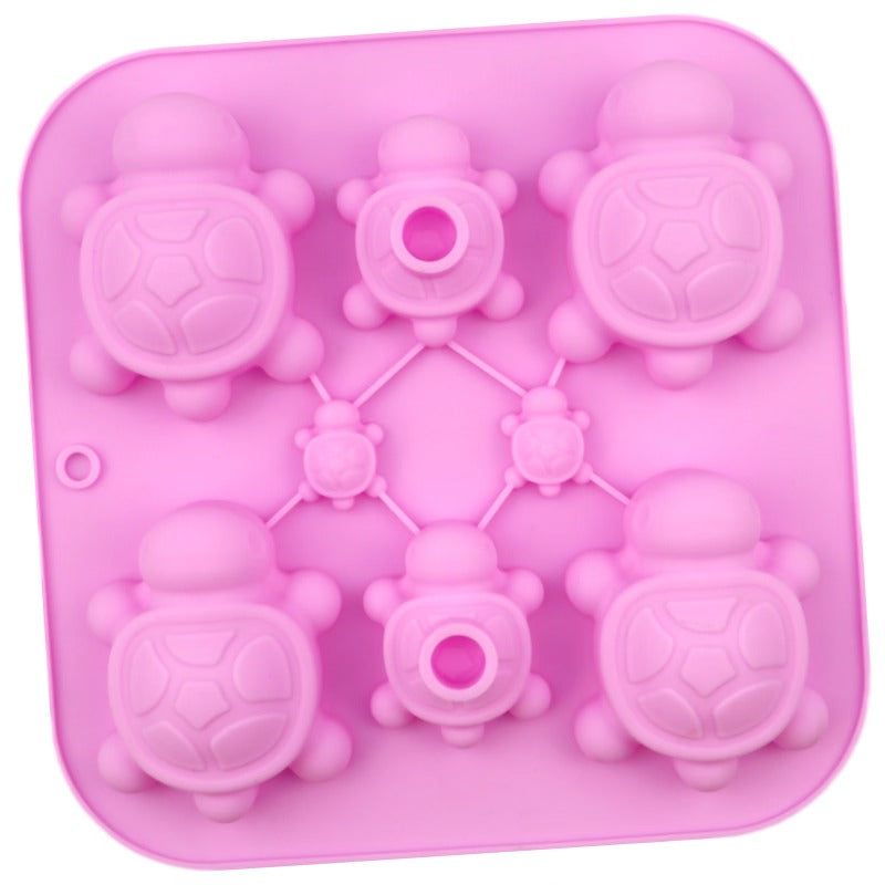 Turtle Silicone Mould – 8-Cavity Multi-Size Candle, Soap & Resin Mould