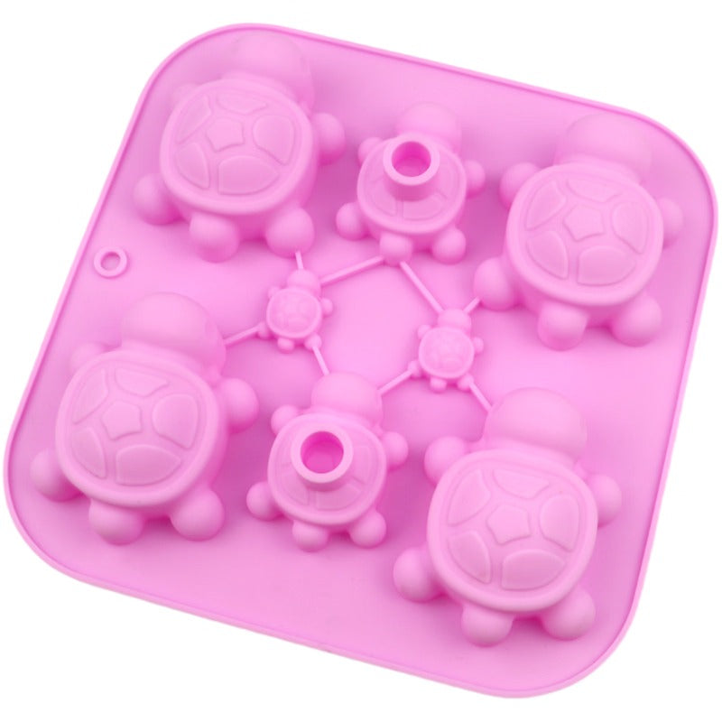 Turtle Silicone Mould – 8-Cavity Multi-Size Candle, Soap & Resin Mould