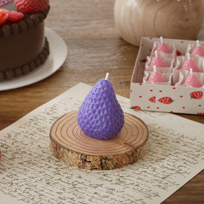 Strawberry Shape Silicone Candle Mould