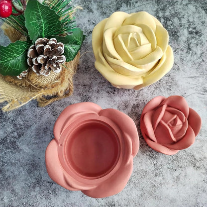 3D Rose Silicone Mould for Candles, Soap & Resin