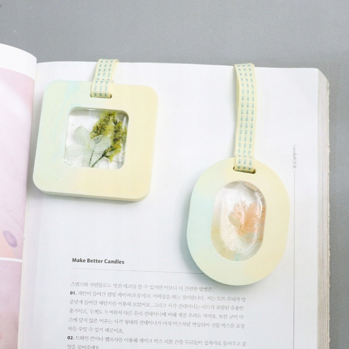 Wax Tablet & Hanging Ornament Silicone Mould – Oval & Square Frame (4-Cavity)
