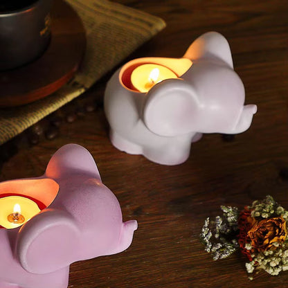 Elephant Tealight Holder & Planter Silicone Mould – Candle, Concrete & Resin