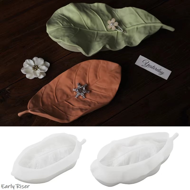 Leaf Shape Silicone Mould for Candles, Resin & Soap
