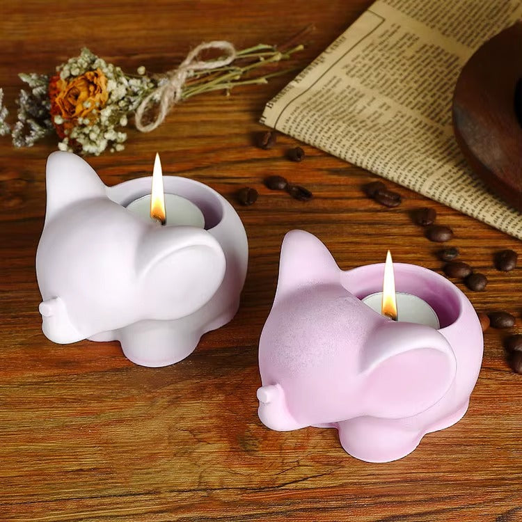 Elephant Tealight Holder & Planter Silicone Mould – Candle, Concrete & Resin