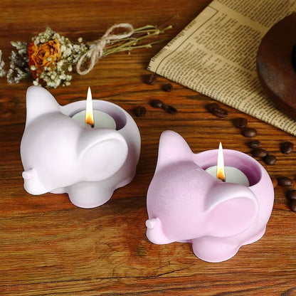 Elephant Tealight Holder & Planter Silicone Mould – Candle, Concrete & Resin