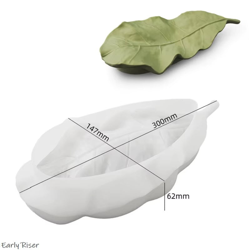 Leaf Shape Silicone Mould for Candles, Resin & Soap