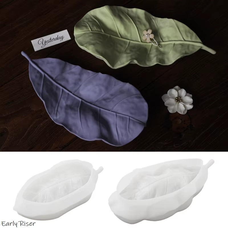 Leaf Shape Silicone Mould for Candles, Resin & Soap