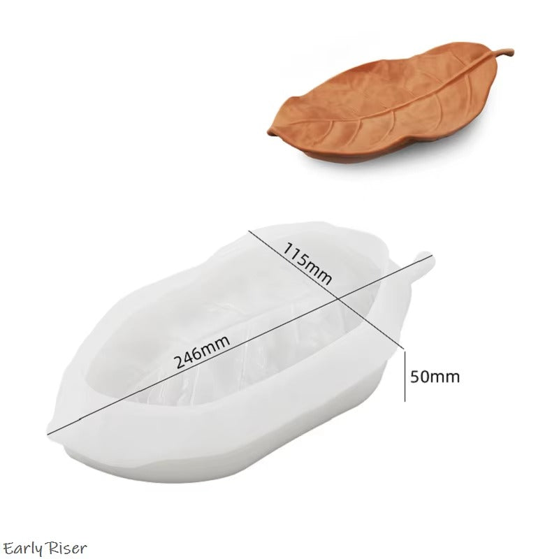 Leaf Shape Silicone Mould for Candles, Resin & Soap
