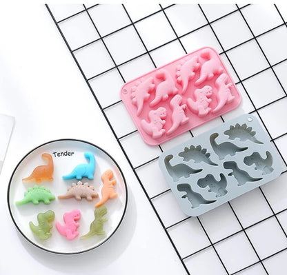 Dinosaur Silicone Mould – 6 Cavity | Candle, Soap, Chocolate & Candy Mould