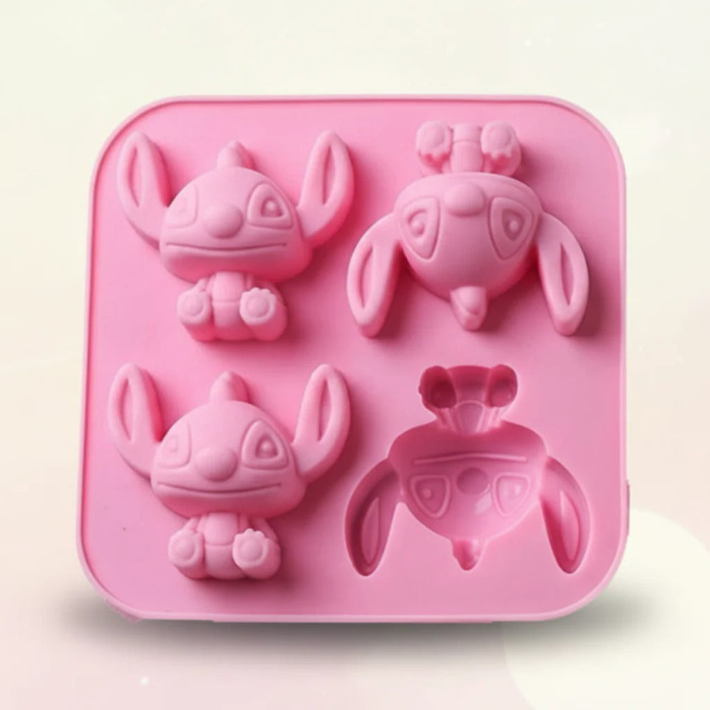 3D Stitch Silicone Mould – 4-Cavity Candle, Soap & Resin Mould