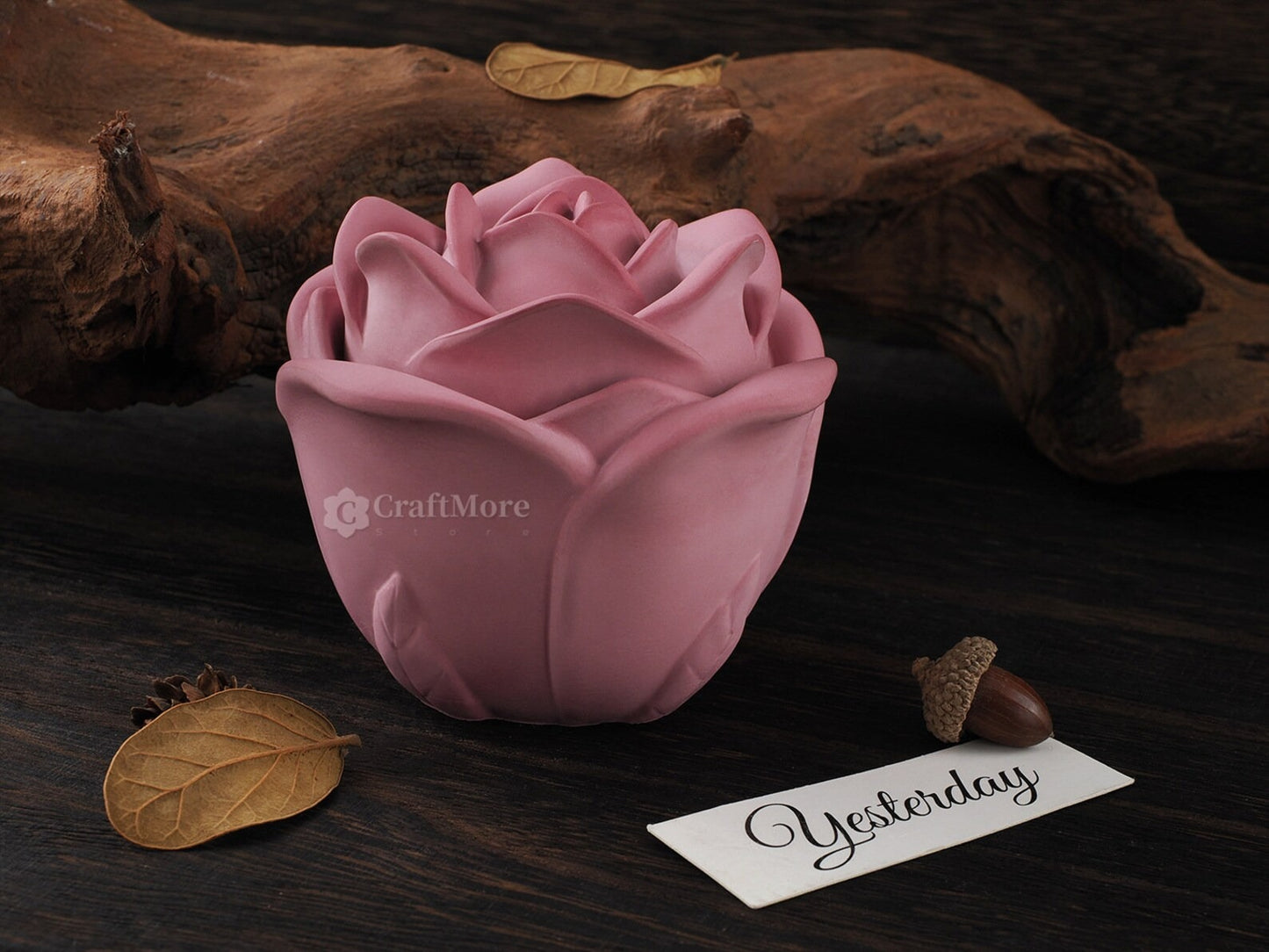 3D Rose Silicone Mould for Candles, Soap & Resin