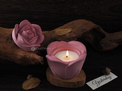 3D Rose Silicone Mould for Candles, Soap & Resin