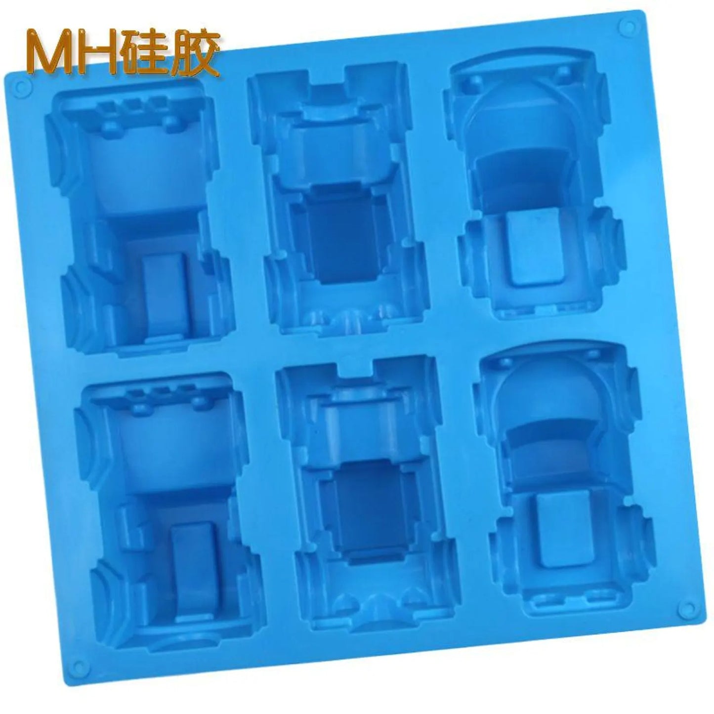 9-Cavity Vehicle Silicone Mould for Candles & Soap