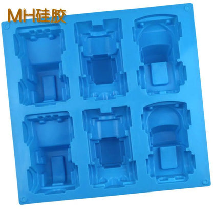 9-Cavity Vehicle Silicone Mould for Candles & Soap