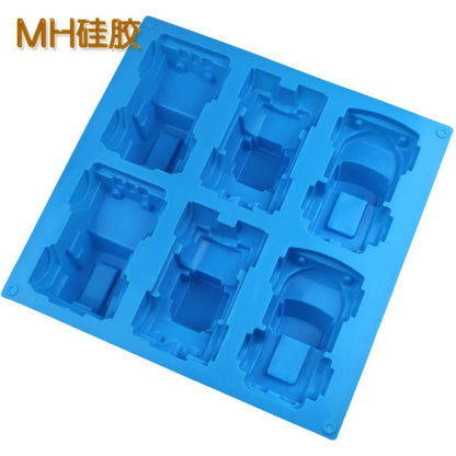 9-Cavity Vehicle Silicone Mould for Candles & Soap