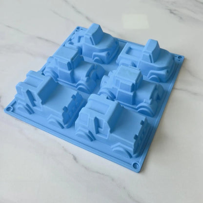 9-Cavity Vehicle Silicone Mould for Candles & Soap