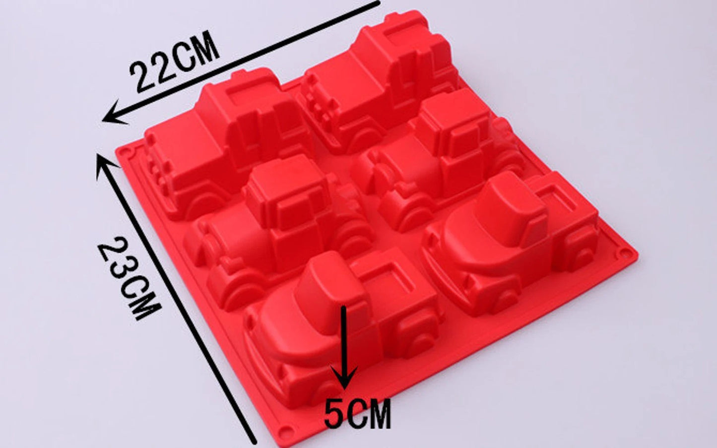 9-Cavity Vehicle Silicone Mould for Candles & Soap