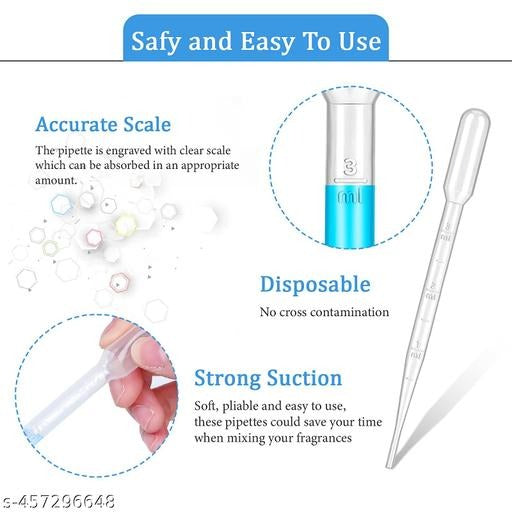 3ml Disposable Plastic Pipettes for Candle Making — Precision Fragrance & Dye Transfer