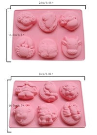 Zodiac Sign Silicone Mould Set – 12-Cavity Candle, Soap & Chocolate Mould
