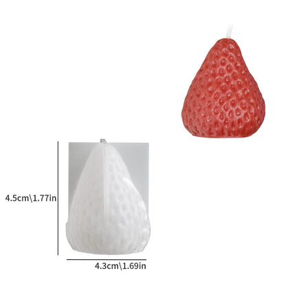 Strawberry Shape Silicone Candle Mould