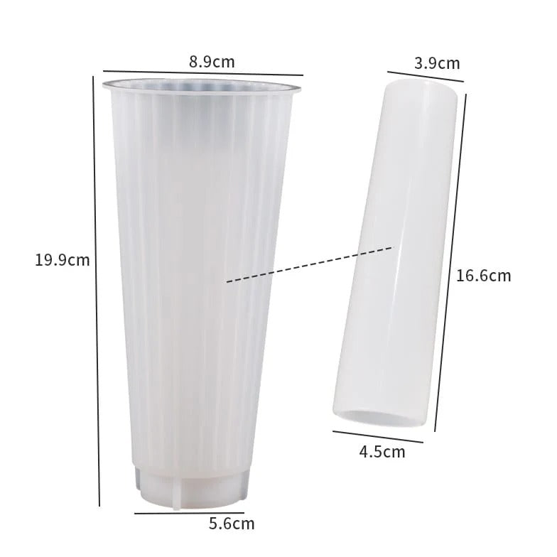 Ribbed Vase Silicone Candle Mould – 2-Part Design (Candle & Hollow Vase)