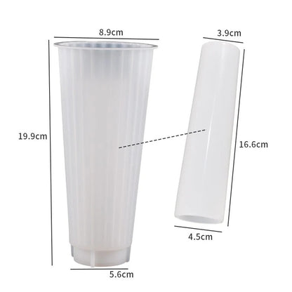 Ribbed Vase Silicone Candle Mould – 2-Part Design (Candle & Hollow Vase)
