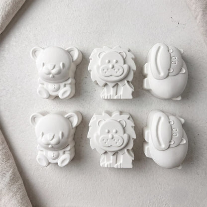 Jungle Animals Silicone Mould — 6 Cavity