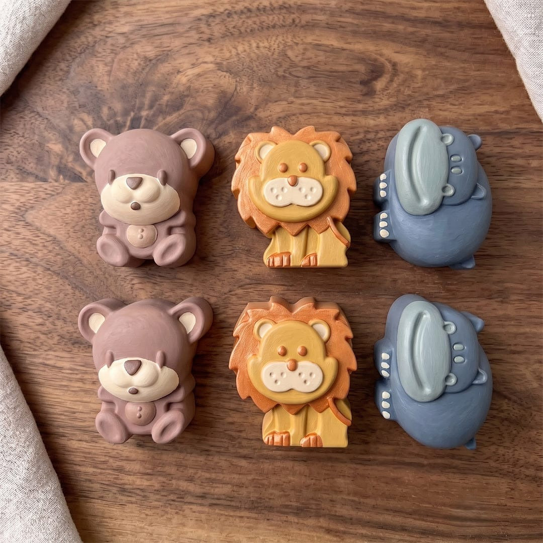 Jungle Animals Silicone Mould — 6 Cavity