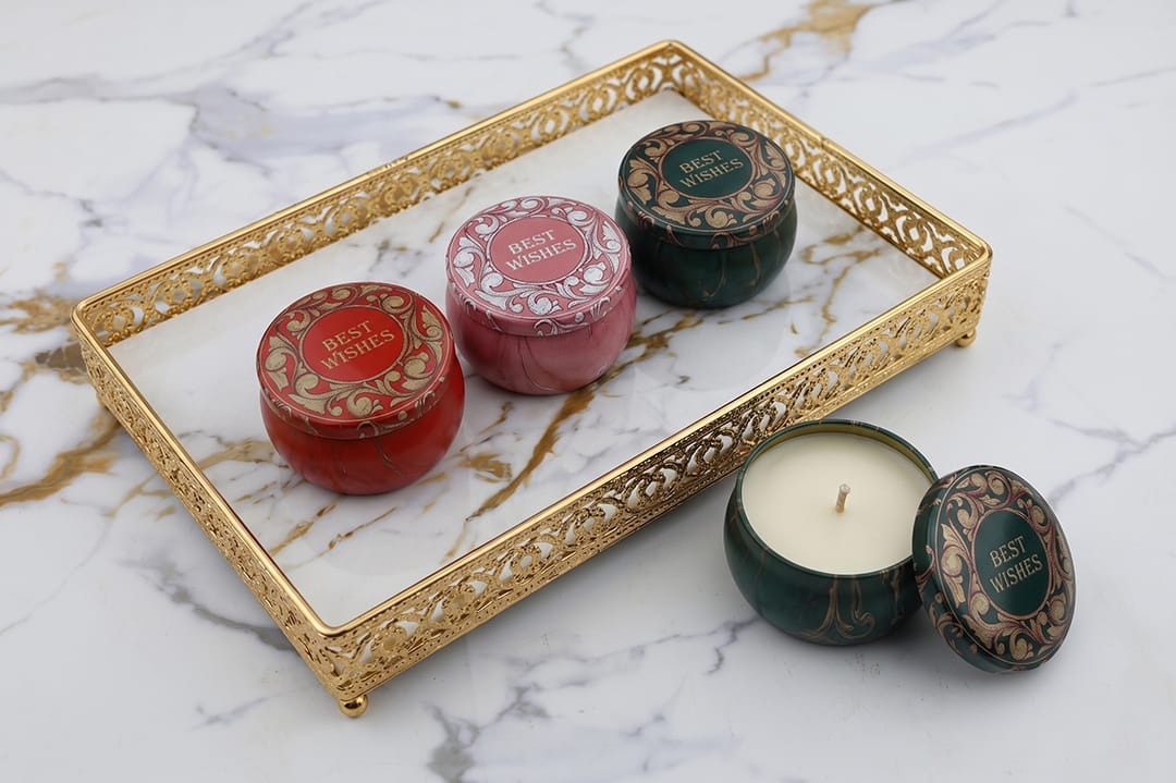 Best Wishes Candle Tin Set of 12
