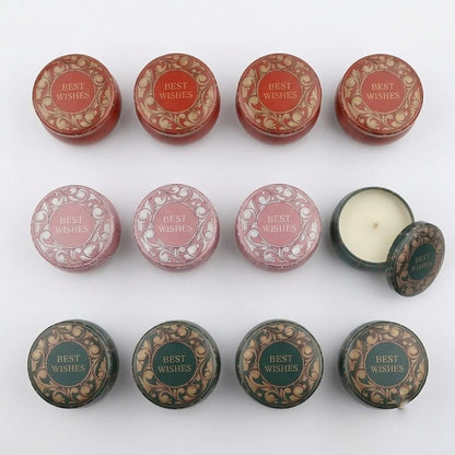 Best Wishes Candle Tin Set of 12